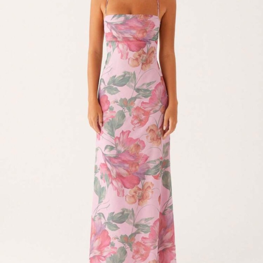 Peppermayo Floral Pink Maxi Dress
